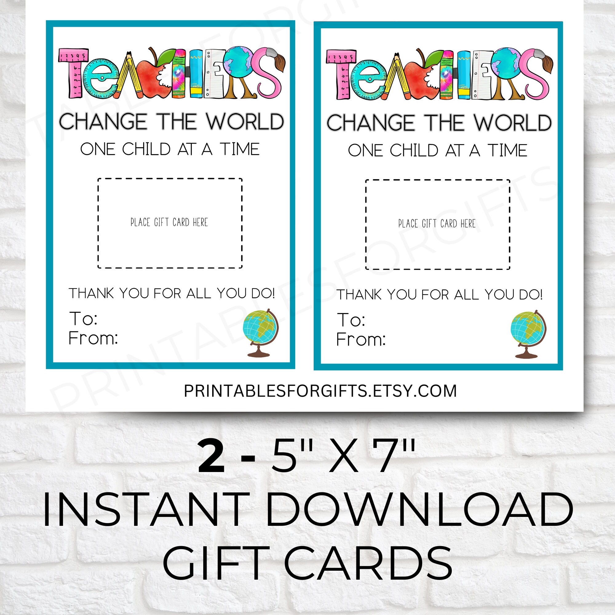 Printable Teacher Appreciation Week Coffee Gift Card Holder, Thank You ...