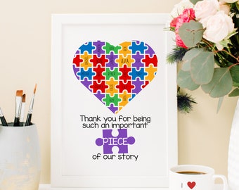 Printable Teacher Gift From Class, Teacher Appreciation Week Printable Gift, Teacher Thank You, Teacher Gift, Thank you From Students