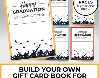 College Gift Card Book, College Care Package, High School Graduation Gift, Personalized Gift for College Student, Cash Holder, Money Holder
