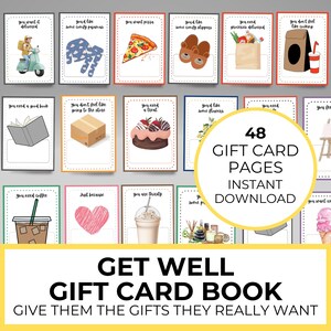 Cadeau de rétablissement, porte-cartes imprimable, trousse de soins pour elle, je pense à vous, rétablissement bientôt, rupture, réconfort