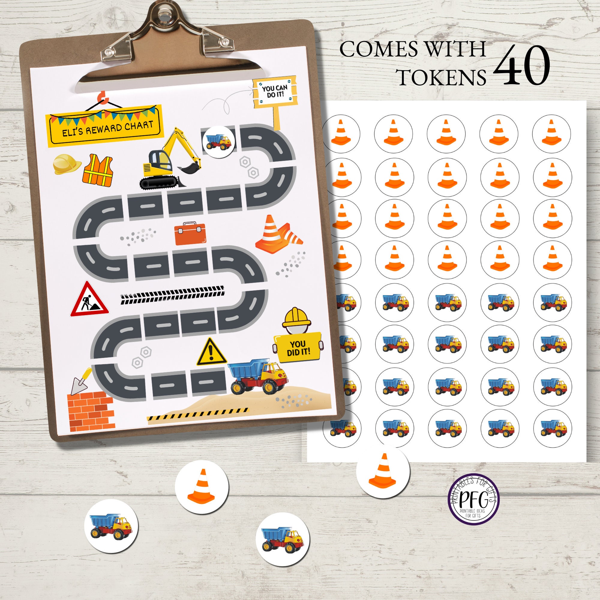 Reward Chart for Toddlers, Printable Responsibility Chart for Kids ...