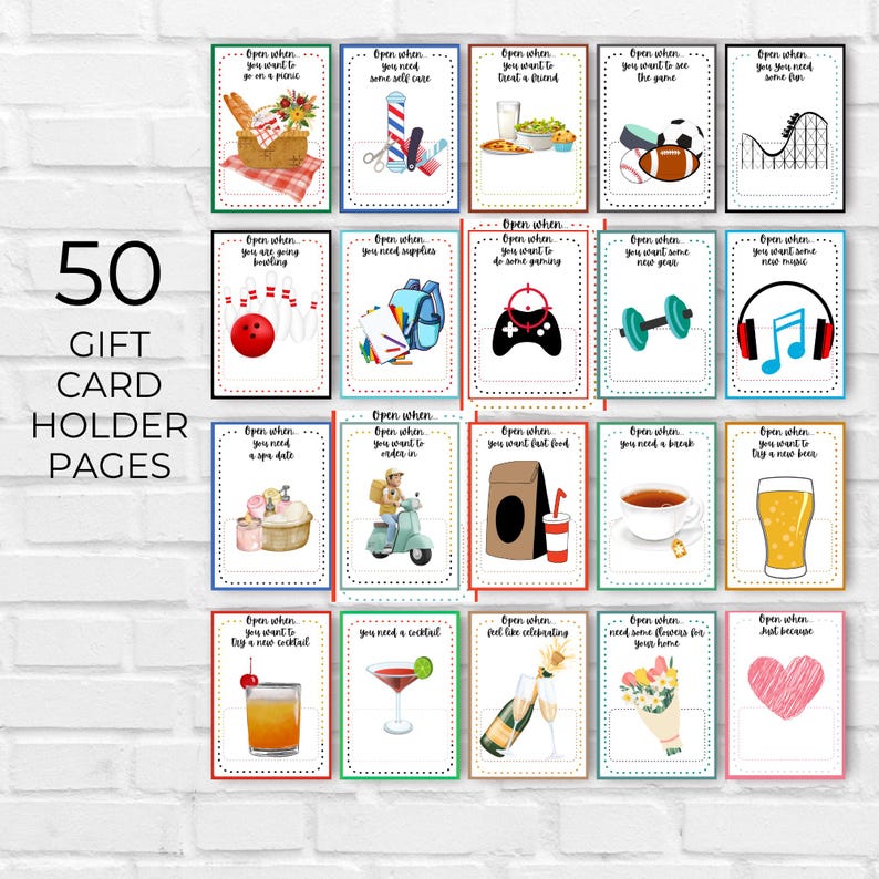Graduation Gift, Printable Gift Card Holder Book, Class of 2026, Senior ...