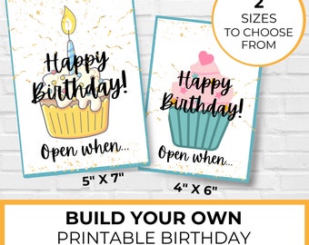 Birthday Gift Card Holder Book Printable, Birthday Care Package, Album Gift Card Idea, Printable Gift Card, Birthday Card For Her