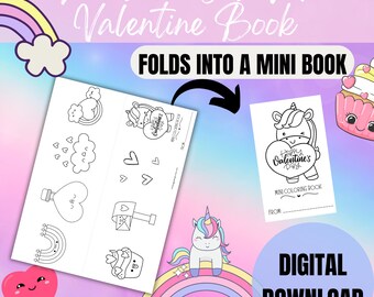 Printable Dino Valentine Mini Book, Dinosaur Valentine, Printable Dino ...