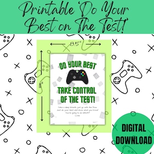 Imprimable Faites de votre mieux pour le test, Imprimable d'encouragement au test, Imprimable d'encouragement, Faites de votre mieux pour le test