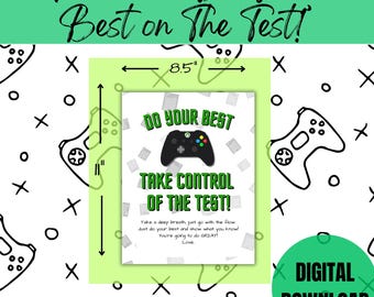 Printable Do Your Best On The Test, Test Encouragement Printable, Encouragement Printable, Do Your Best On The Test