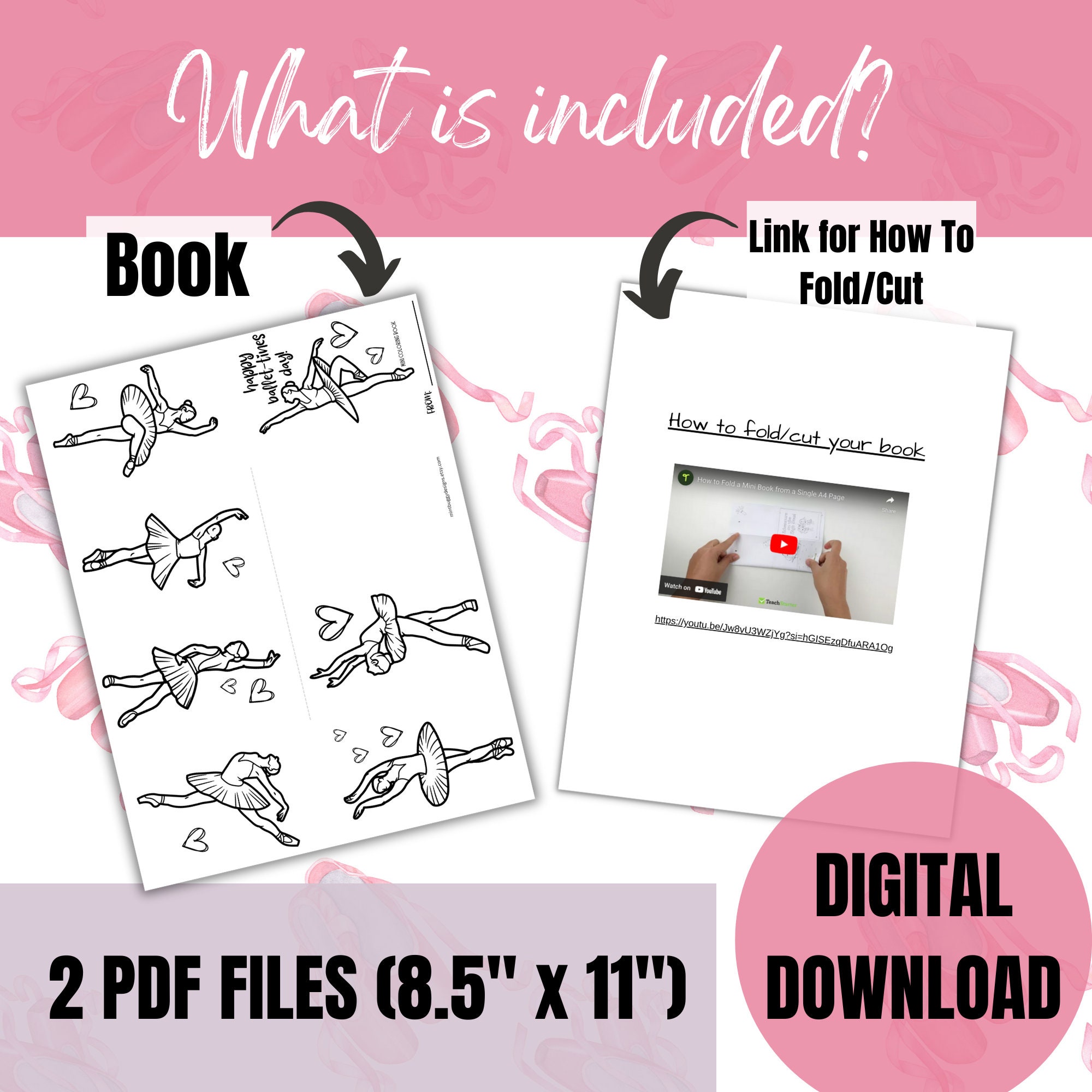 Printable Ballet Valentine Mini Book Ballet Valentine Printable Ballet Valentine s Classroom