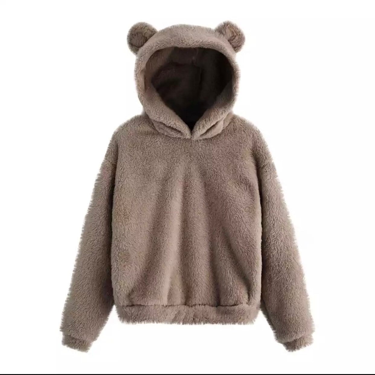 Womens Teddy Bear Hoodie With Ears - Etsy