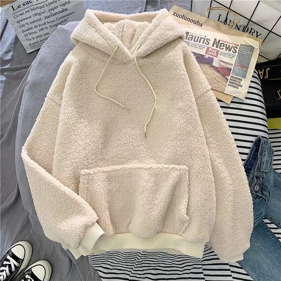 fluffy hoodie