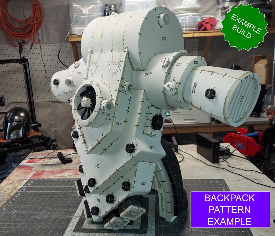 Space Marine Mark III iron Backpack Pattern Etsy