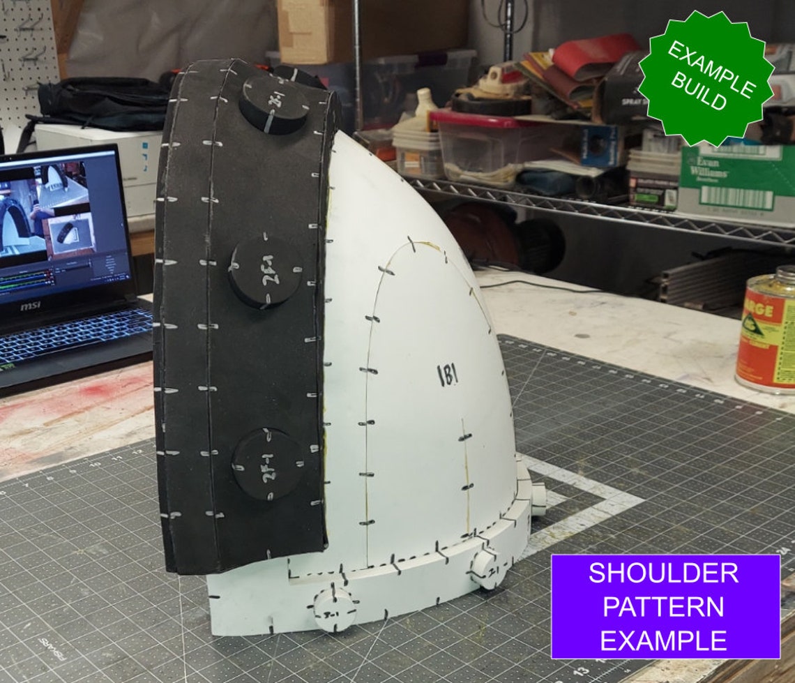 Space Marine Mark III iron Shoulder Pattern - Etsy