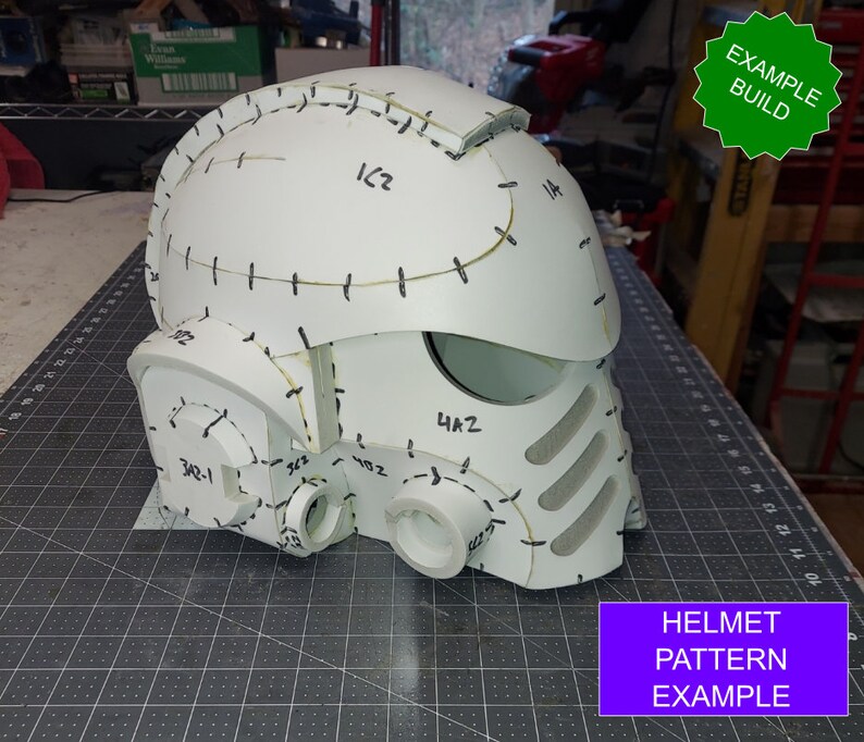Space Marine Primaris Intercessor Helmet Pattern foam Etsy India