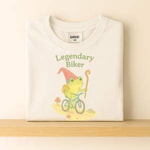 Biker Frog Comfort Colors T-Shirt: Funny Weirdcore Meme Tee