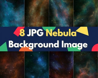 BIG 8 JPG bundle files nebula galaxy star background designing no physical product Google Drive digital download digital paper pattern image