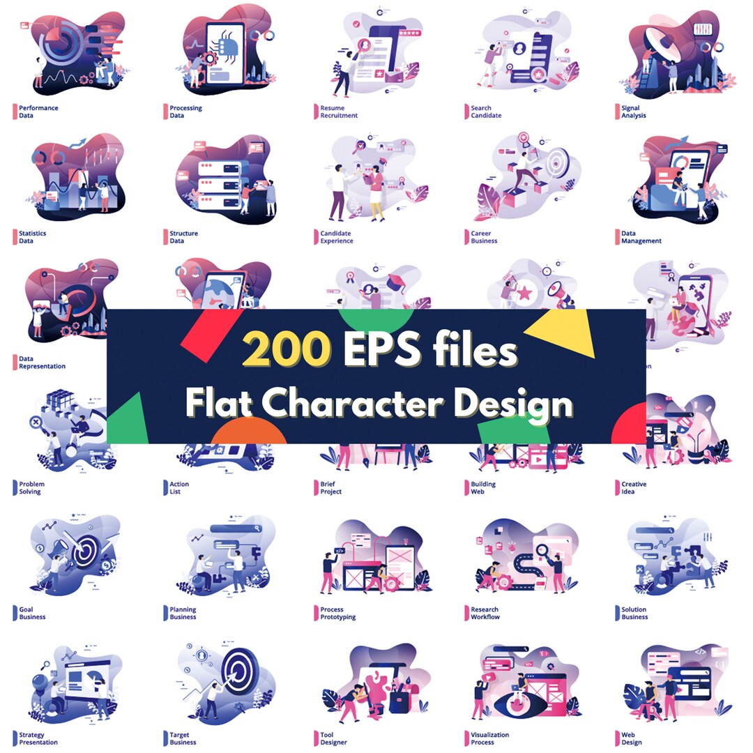 BIG Digital Download 200 EPS Bundle Layered File Editable Adobe ...