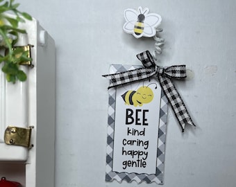 Miniature Dollhouse Bee Sign/Picture