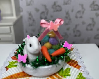 Miniature Easter Bunny Easter Egg Centerpiece Easter Decor