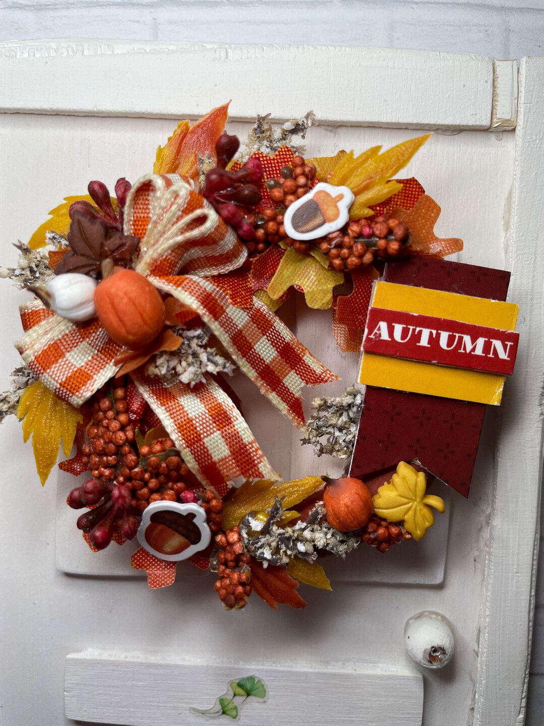 Miniature Autumn Wonderland Set with Cute Decor and Houses