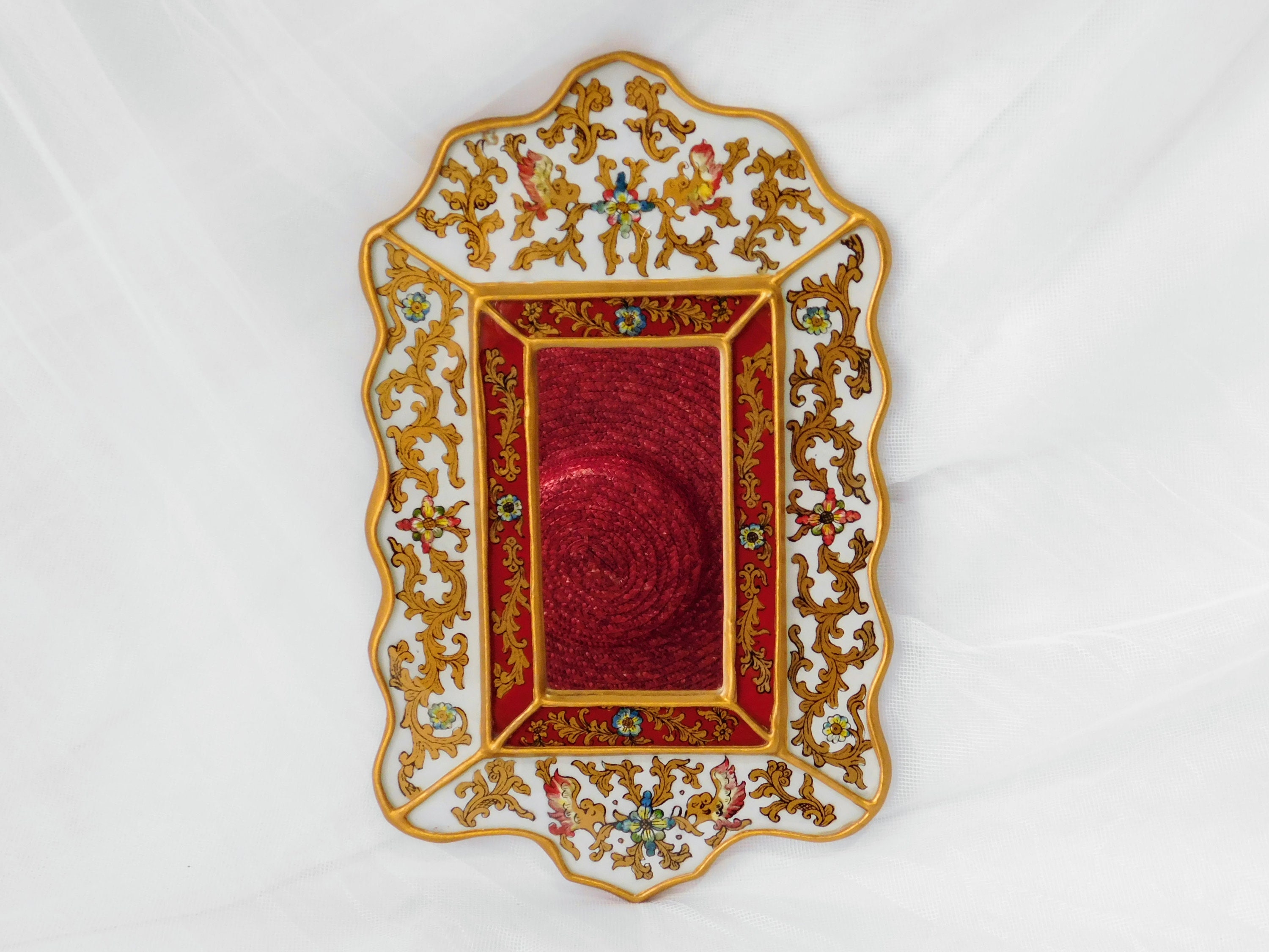 Vintage Decorative Mirror Latin America. Columbian Mirror. Peruvian