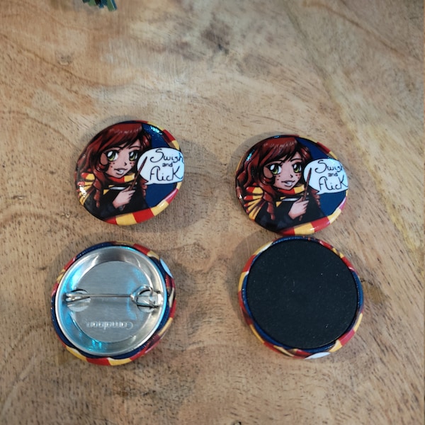 Badges OU Magnet Hermione frais de port offerts