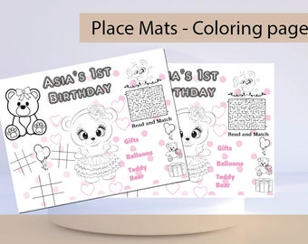 Teddy Bear place mat