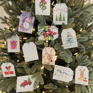 Assorted Christma Gift Tags | Cute Tags | Pack of 12