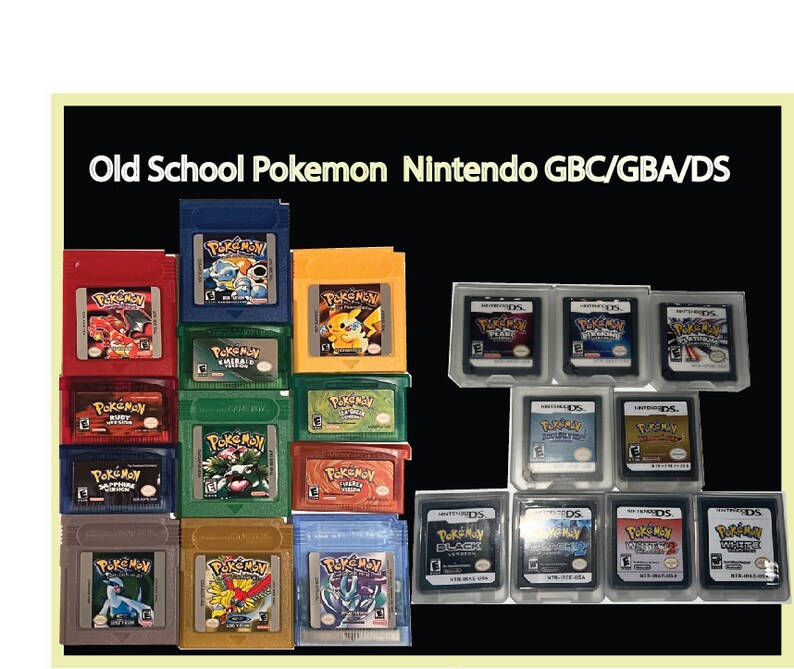 Nintendo Pok\u00e9mon Reproduction Game Boy Color Gameboy Advance Nintendo DS Vintage video game cartridge for Nintendo Gold Silver 20 versions