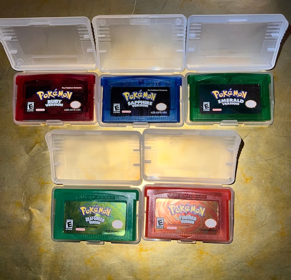 Nintendo Pokemon Game Boy Advance Game Card 5 Different Etsy Canada