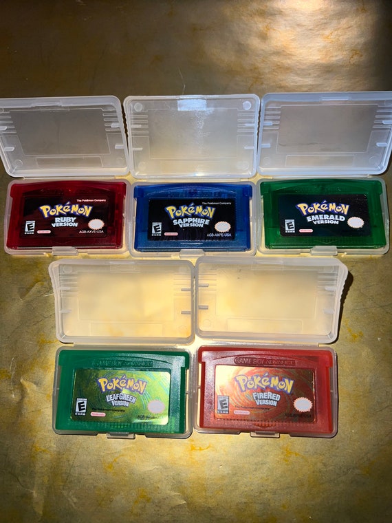 Nintendo Pokemon Game Boy Advance Game Card 5 Different Etsy