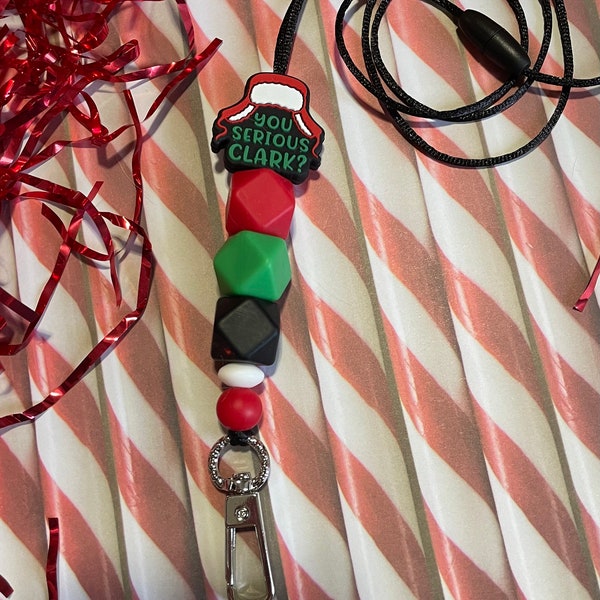 Adorable "You serious Clark?" Christmas Lanyard