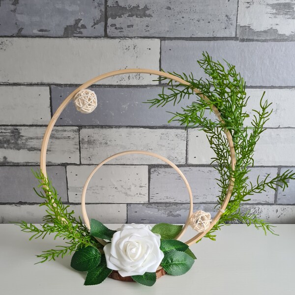 Floral Hoop Centerpiece Etsy UK
