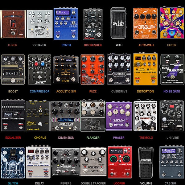 Build Your Own Guitar Effects Pedals - Schematics & Diagrams - Digital Files Instant Download