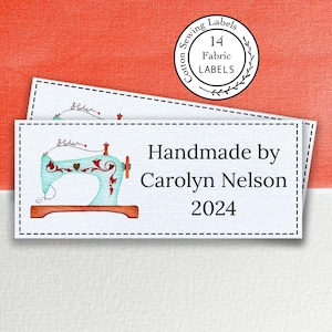 Fabric labels Quilt Block label Quilt patch Logo Labels logo labels sew in custom fabric tag sewing tags Cotton labels sewing machine logo