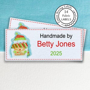 Lote de etiquetas navideñas para colchas, etiquetas de tela, parches para colchas, etiquetas con logotipos, etiquetas para colchas hechas a mano, etiquetas personalizadas, etiquetas personalizadas