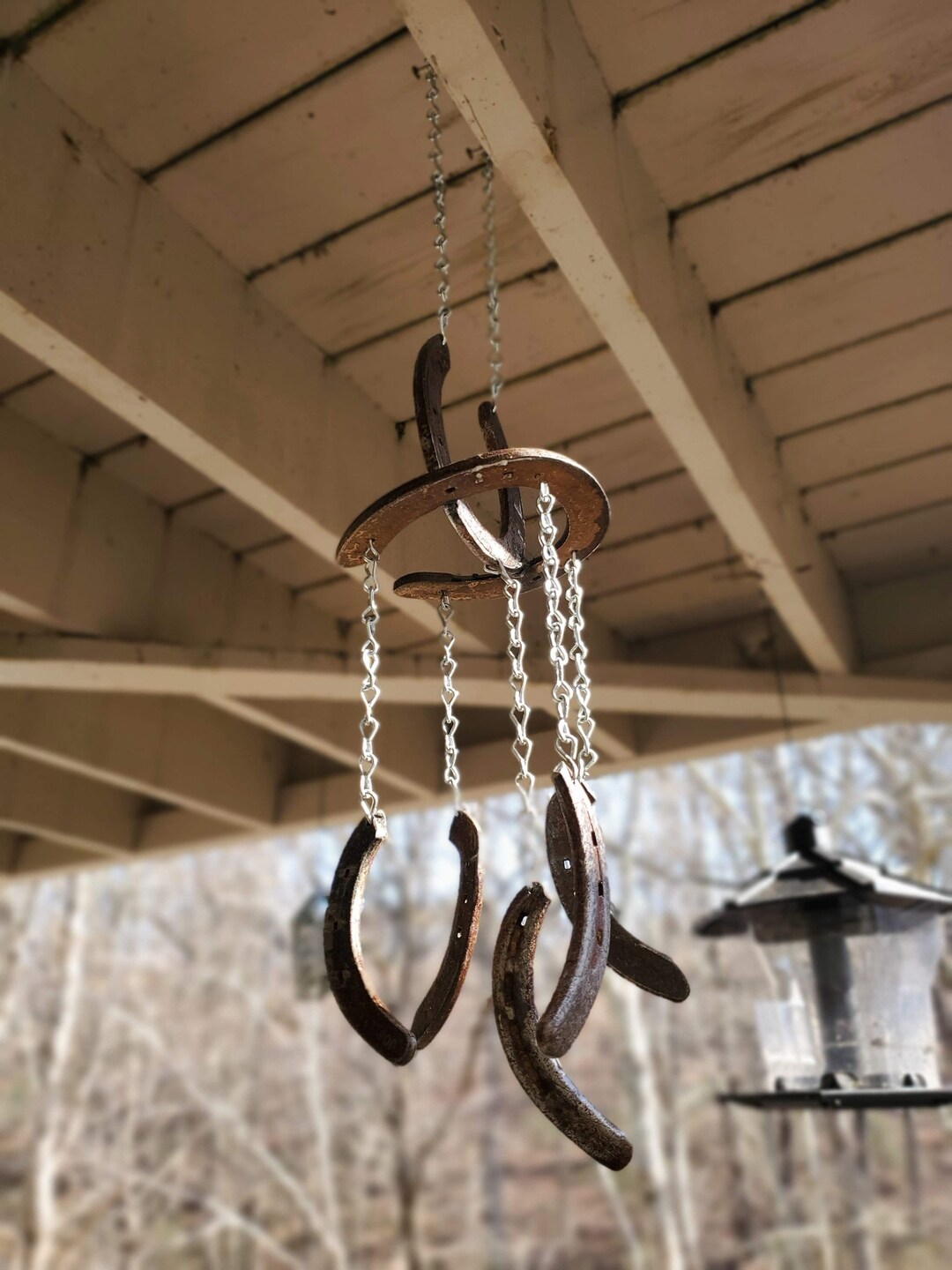 Horseshoe Wind Chime Etsy