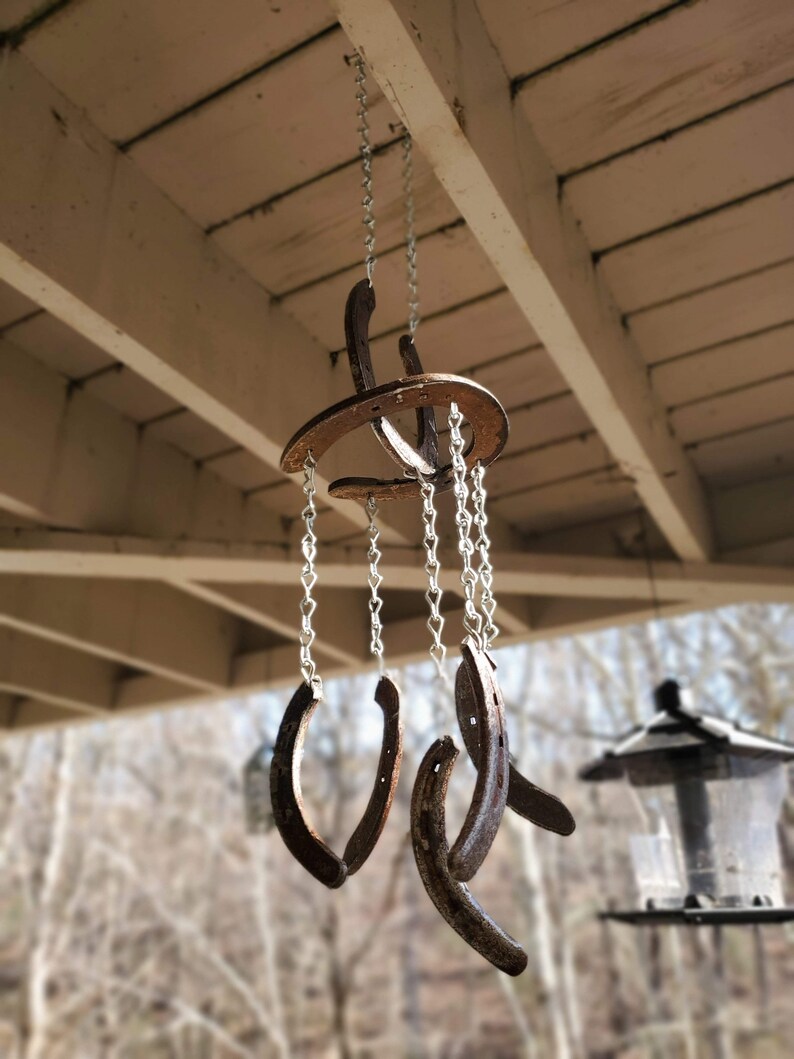 Horseshoe Wind Chime Etsy
