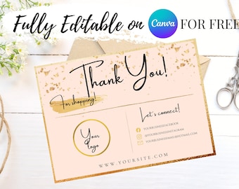 Thank You For Your Purchase Cards - Thank You Cards Business - Thank You For Your Order - poshmark - Thank You Cards