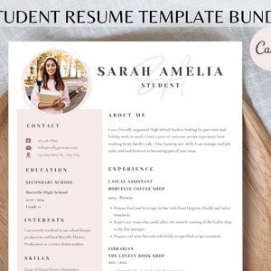 Student Resume Template and Cover Letter, College Resume Template, Resume Template Bundle, Student Resume Template, Cover Letter Template