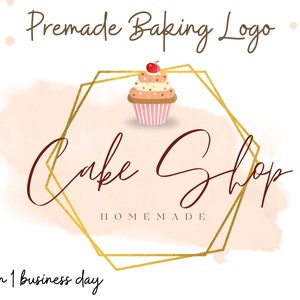 Cake Business Logo - Bakery Logo Design - Logo design Bakery - Creation Design Logo - Bakery Logo - Premade Logo - Cake Logo