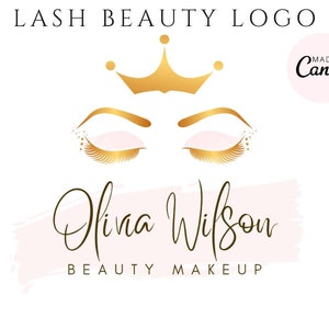 Eyelash Logo - Lash Logo Design - Makeup Artist Logo - Lashes Logo - Beauty Logo Design - Boutique Logo - Salon Logo - Lash Logo -