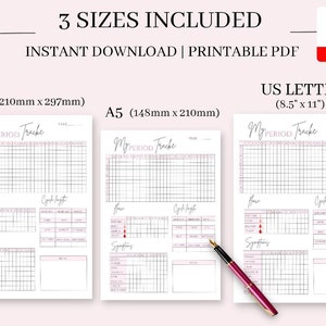 Printable period tracker