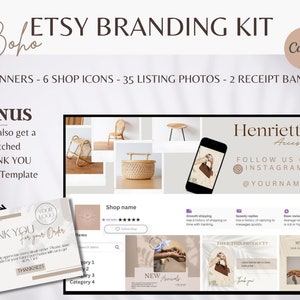 Etsy Shop Kit, Etsy Shop Banner, Etsy Shop Branding kit, Branding Package, Etsy Banner, Etsy Store Banner, Etsy Shop Banner Template