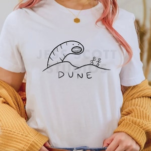 Dune Shai-Hulud Shirt | Unisex T Shirt Gift S - 5XL | Dune Imperium | The Spice Must Flow | Dune Worm | Movie Merch | Funny Meme Gen Z Shirt