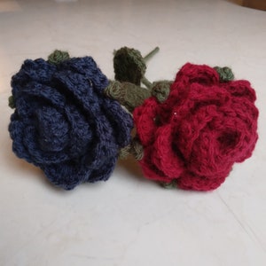 Forever Flower Rose Bouquet | Single or Multiple Crochet Rose Flower Bouquet | Valentine&#39;s Day Bouquet