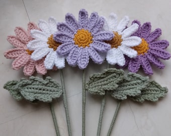 Daisy Crochet Flower | Forever Daisies | Crochet Forever Daisies Bouquet