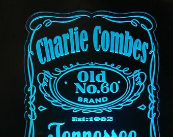 Personalised Jack Daniels whiskey sign