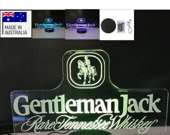 Gentleman Jack Rare Tannessee Whiskey sign