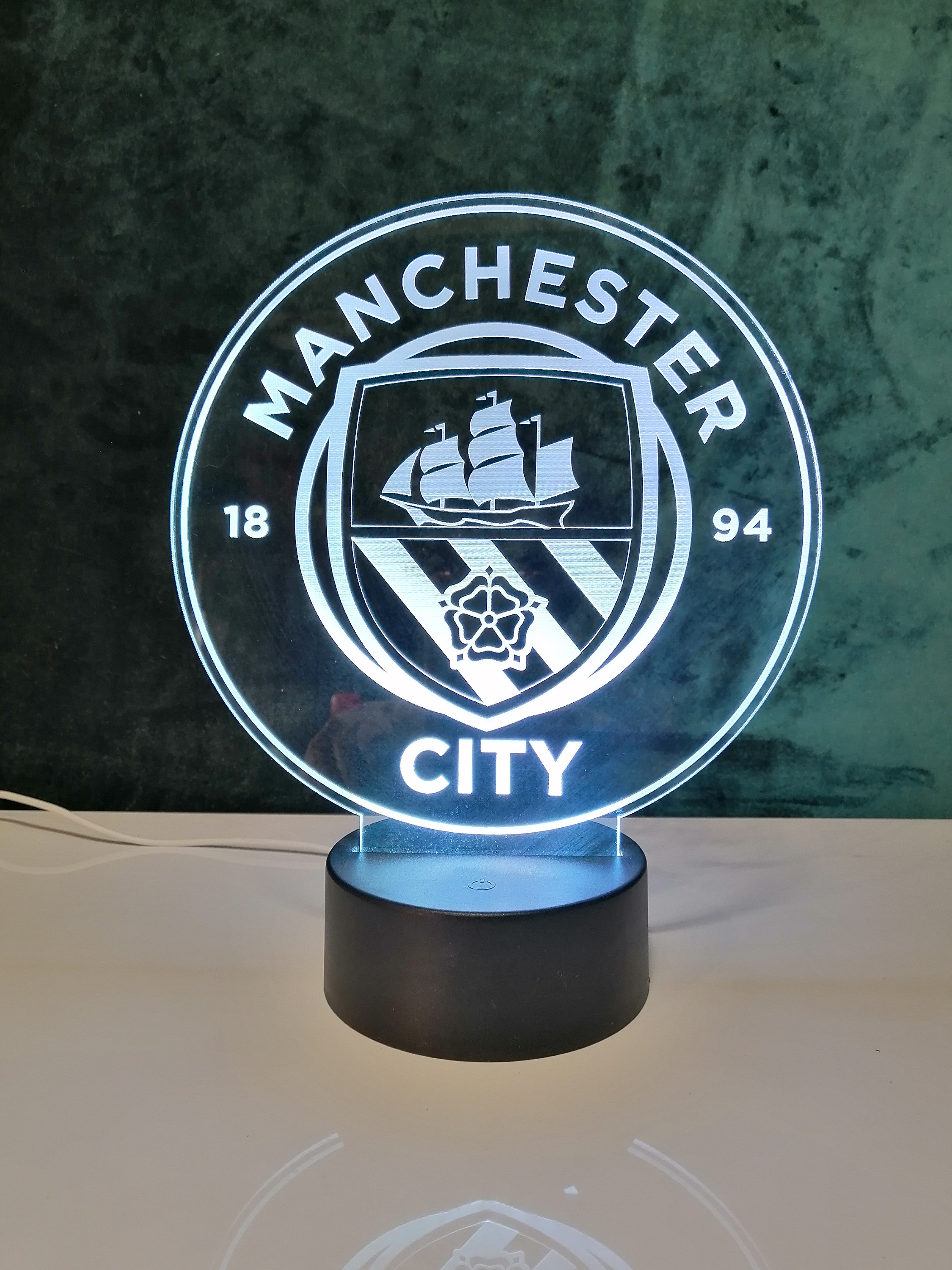 Strapazierfähiger Spielball Hy-Pro Manchester City Fußball Größe 5 – Offizieller Trainingsball, Strapazierfähig Für Innen & Außen Curve Ball Fussball Größe 5