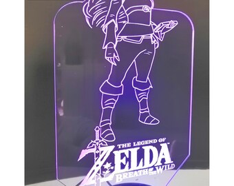 Personalised Zelda LED night light 3D illusion multi-color Multifuction