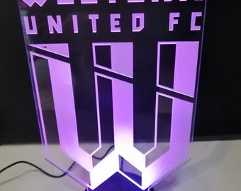 Western united football club LED light with remote control